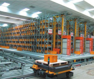 Three-dimensional warehouse ins and outs conveyor system