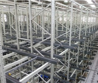 Three-dimensional warehouse ins and outs conveyor system