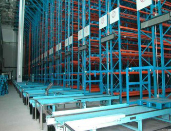 Three-dimensional warehouse ins and outs conveyor system