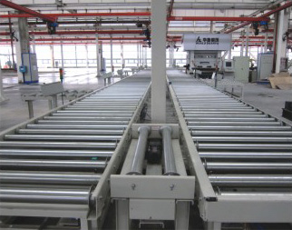 Heavy equipment conveyor line system